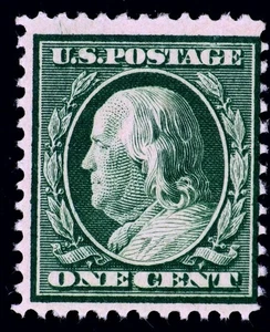 LSS USA 1c Franklin Scott #331 MNH Crisp Bright Color Perf 12 - Picture 1 of 2