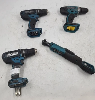 Menge Of 4 Verschiedene Makita Elektrowerkzeuge BDF343, 2xDHP482, WR100D, Für - Bild 1 von 4