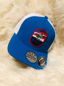 HOOEY CHEYENNE BLU BIANCO CON TOPPA ROSSA BIANCA E BLU FLEXFIT - Foto 1 di 5