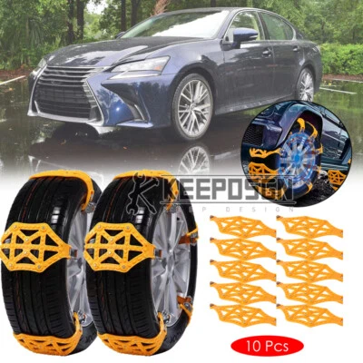 Para Lexus GS350 Rueda Nieve Neumático Cadena Antideslizante Invierno Emergencia Barro Lluvia Seguro Foto 1 de 4