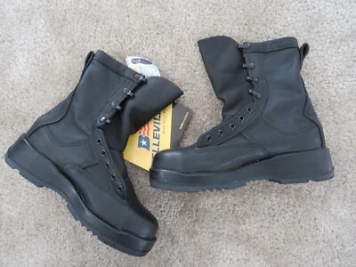 NWT Belleville Black Leather Steel Toe Goretex Navy 800ST Work Boot Shoe 5.5 men - Image 1 of 4