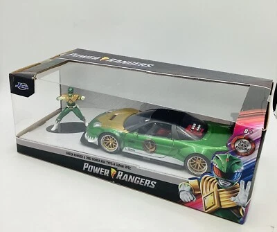 COCHE HONDA NSX TYPE-R POWER RANGERS JADA 1/24 2002 VERDE CON FIGURA MODELO 31909 Foto 1 de 4