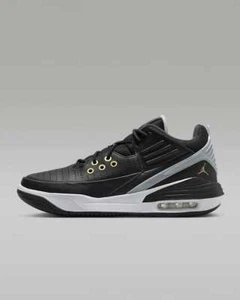 Jordan Max Aura 5 UK 10 EUR 45 Black Metallic Gold White DZ4353 017 - Picture 1 of 8