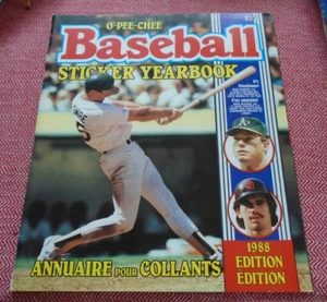 Opee-Chee Baseball Sticker Album  1988 Mark McGwire  COVER MLB OPC - Picture 1 of 4