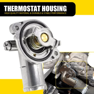 Engine Coolant Thermostat Housing Fit For 2014-2021 Jeep Cherokee 3.2L 5184570AH — 第 1/4 张图片