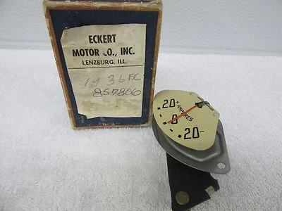 Unidad de tablero modelo estándar Chevrolet FC calibre amperios GM 857806 dp1 1936 como nuevo de lote Foto 1 de 4