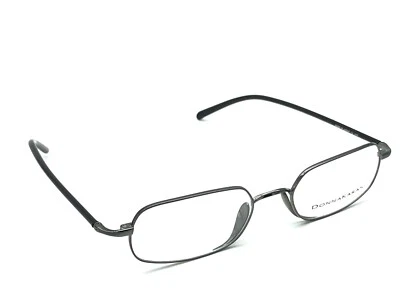 Armações de óculos retangulares Donna Karan 8244 060 Gunmetal 50-18 140 Japão raras - Imagem 1 de 4