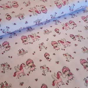 Timeless Treasures Pink Princess Silver Glitter Cotton Fabric per 50cm - Picture 1 of 3