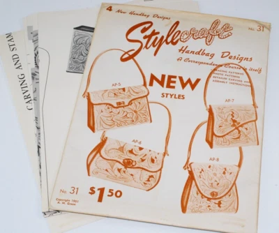 Style Craft Handbag Designs #31 Instructions Leather Handbag Making Patterns - Image 1 of 4