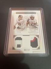 2016 National Treasures Collegiate CONNOR COOK DEANDRE WASHINGTON Dual Relic /10
