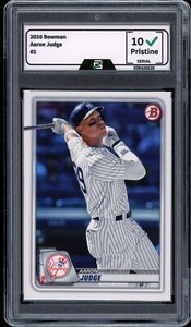 2020 Bowman #2 Aaron Judge GRADED 10 GEM Mint Homerun Record Yankees