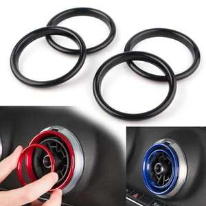Air Conditioning Control Knob Ring Cover Trim Fit Audi A3/S3 Q2L 2012-2019 Black - Picture 1 of 9