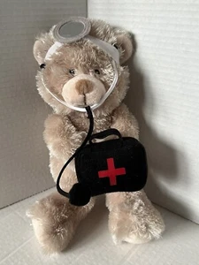 PRIMERA RESPUESTA AYUDANTE PELUCHE 12" PELUCHE ANIMAL con BOLSA MÉDICA AURICULARES - Imagen 1 de 8