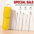 6pcs Ear Pick Cleaning Set Spiral Tool Spoon Ear Wax Remover Cleaner Curette Kit