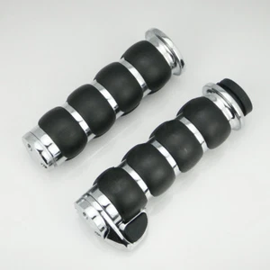 1" Handlebar Handle Grips With Throttle Boss For Suzuki Marauder 800 Intruder - Foto 1 di 5