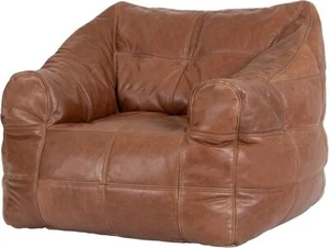 Icon Riesen Sitzsack Sessel „Oxford“, XXL, Braun, Echtleder (inkl. Füllstoff) - Bild 1 von 10