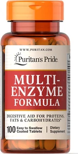 Puritan's Pride Multi Enzyme Tablets, Digestive aid for proteins, fats and carbo - Picture 1 of 11