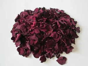 Natural Sun Dried RED Rose Petals - 6 Overflowing Cups BEAUTIFUL! - Picture 1 of 3