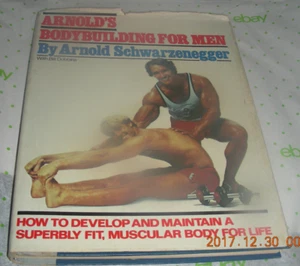 Arnold's Bodybuilding for Men by Schwarzenegger 1981 Vintage Fitness Book - Bild 1 von 2