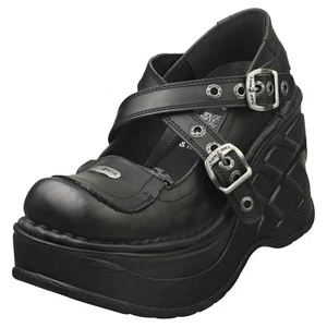 Nuevas botas de plataforma Rock Neo Cuna Sport Hashtag para mujer en negro - Imagen 1 de 8