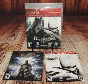 Batman Arkham Asylum + Arkham City Doppelpack Playstation 3 PS3 CIB PS3 Komplett - Bild 1 von 18