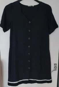 Fat Face Ladies Navy With White Trim Dress Size 14 - Picture 1 of 4