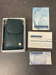 Travelon Phone Case And Wallet With Shoulder Strap Blue / green NEW - Picture 1 of 5