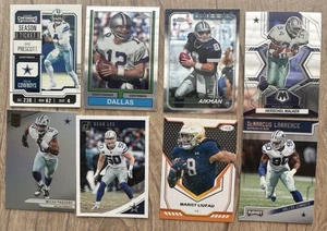 Staubach Aikman Prescott Dallas Cowboys 8 Card Lot Hershall Walker Lawrence Lee - Picture 1 of 2