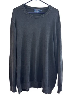 Vineyard Vines Crewneck Sweater Men 2XL Gray Cotton/Cashmere Blend - Image 1 of 4