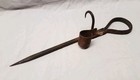 Antique Hand Forged Wrought-Iron Miners Candle Holder/ Hook Sticking Tommy 1800s