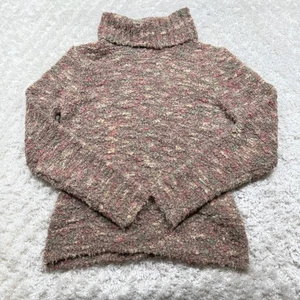 Suéter Talbots Cuello Alto Para Mujer Tejido Medio Multicolor Lana Mohair Boho De Colección - Imagen 1 de 9