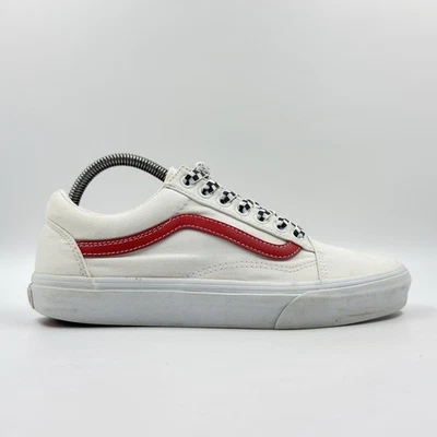 Vans Old Skool Womens White Canvas Trainers UK Size 6 - Image 1 of 4