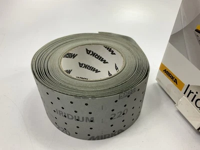 Rollo de hoja de lijado al vacío Mirka 24-570-220 agarre 220 grano 10 yardas L, 2-3/4" W Foto 1 de 4