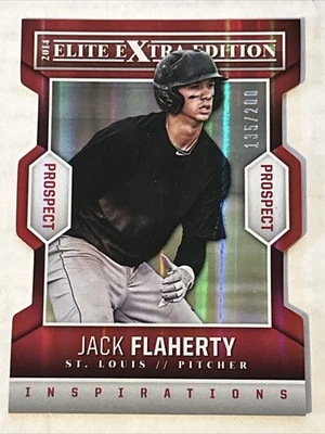2014 Panini Elite Extra Jack Flaherty RC /200 Inspirations Die-Cut, Relic ++5++ - Image 1 of 4