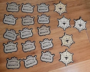Harolds Club Casino Reno Cardboard Badges Bouncer Vice Squad - Bild 1 von 5