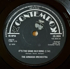 THE ARMADA ORCHESTRA IT'S THE SAME OLD SONG 7" CONTEMPO (1974) VG+ SOUL ENGLAND - Picture 1 of 3
