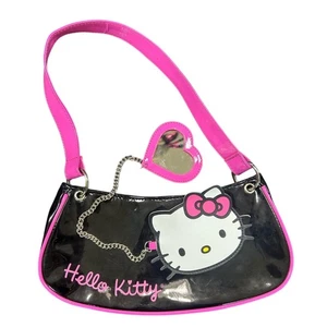 Bolso de hombro SHEIN x Hello Kitty colaboración - con cadena de espejo de corazón - Twee usado - Imagen 1 de 5