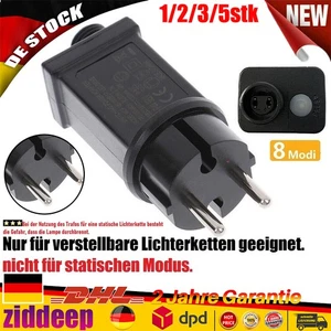 4.5V LED Lichterkette Transformator Netzteil Adapter Treiber IP44 8-Modus 3.6W· - Bild 1 von 26