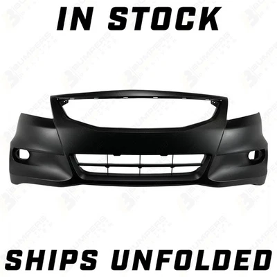 PRIMERED Front Bumper Cover SHIPS UNFOLDED for 2011 2012 Honda Accord Coupe Foto 1 de 4
