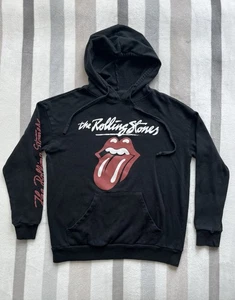 Felpa con cappuccio pullover ragazzo The Rolling Stones taglia small nera rock n roll - Foto 1 di 6