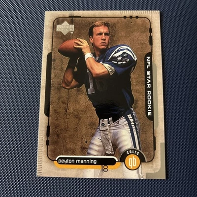 佩顿曼宁明星新秀 1998 年 UPPER DECK SP RC #1 印第安纳波利斯小马队    — 第 1/4 张图片