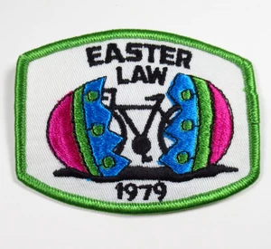 1979 League of American Wheelmen LAW Bicycle Patch Embroidered Sew On Vintage - Picture 1 of 6