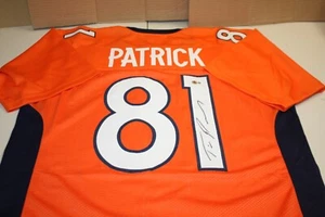 BRONCOS TIM PATRICK #81 WR SIGNED ORANGE HOME JERSEY BECKETT CERTIFIED - Picture 1 of 3