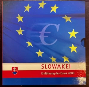 KMS - Slowakei  - KMS-Satz, "Einführung des Euros 2009", stgl. (eingeschweißt) - Picture 1 of 3