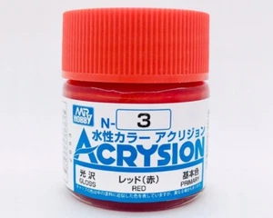 Mr. Hobby Acrysion Red - Gloss (10ml) N003 Modélisme - Photo 1 sur 5
