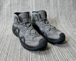 Lowa Vento Qc Womens 9 Gray Blue Leather Hiking Boots Monowrap Stability Lace Up - Picture 1 of 24