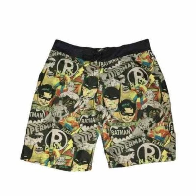 DC Comics Batman Men's Swim Trunks Board Shorts Large Retro Robin Superman - Image 1 of 4