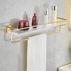 Bathroom Floating Shelf Holder With Towel Bar, Easy Clean, Hanging Shelves