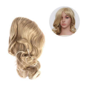 Long Wavy Curly Cosplay Wig Synthetic Hair Full Machine Made Glueless