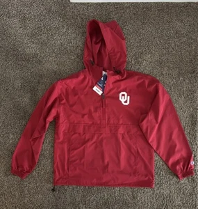 Oklahoma Sooners Champion Lightweight Quarter-Zip Jacket Size Medium - Picture 1 of 4
